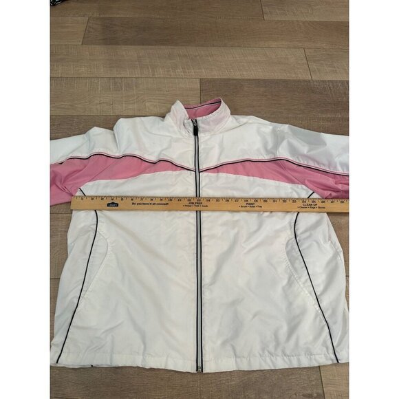 WILSON WOMENS ACTIVE WHITE PINK AND WHITE JACKET 20W-22W - Picture 3 of 6